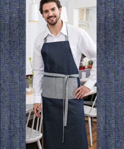EX127 Jeans-Bib Apron 2-Colours 75 x 100 cm