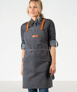 EX285 Bib Apron Canvas With Decorative Label 80 x 70 cm