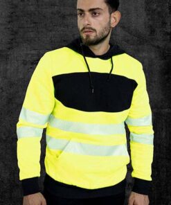 KX1002 EOS Hi-Vis Workwear Hoody With Printing Area