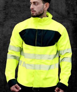 KX1003 EOS Hi-Vis Workwear Softshell Jacket With Printing Area