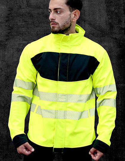KX1003 EOS Hi-Vis Workwear Softshell Jacket With Printing Area