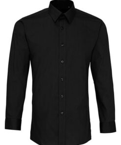 PW204 Men´s Long Sleeve Fitted Poplin Shirt