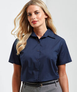 PW302 Women´s Poplin Short Sleeve Blouse