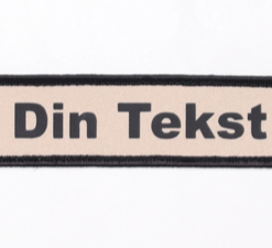 Navneskilt med velcro