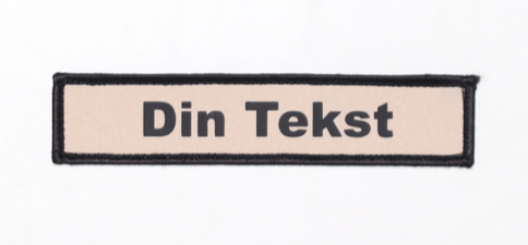 Navneskilt med velcro
